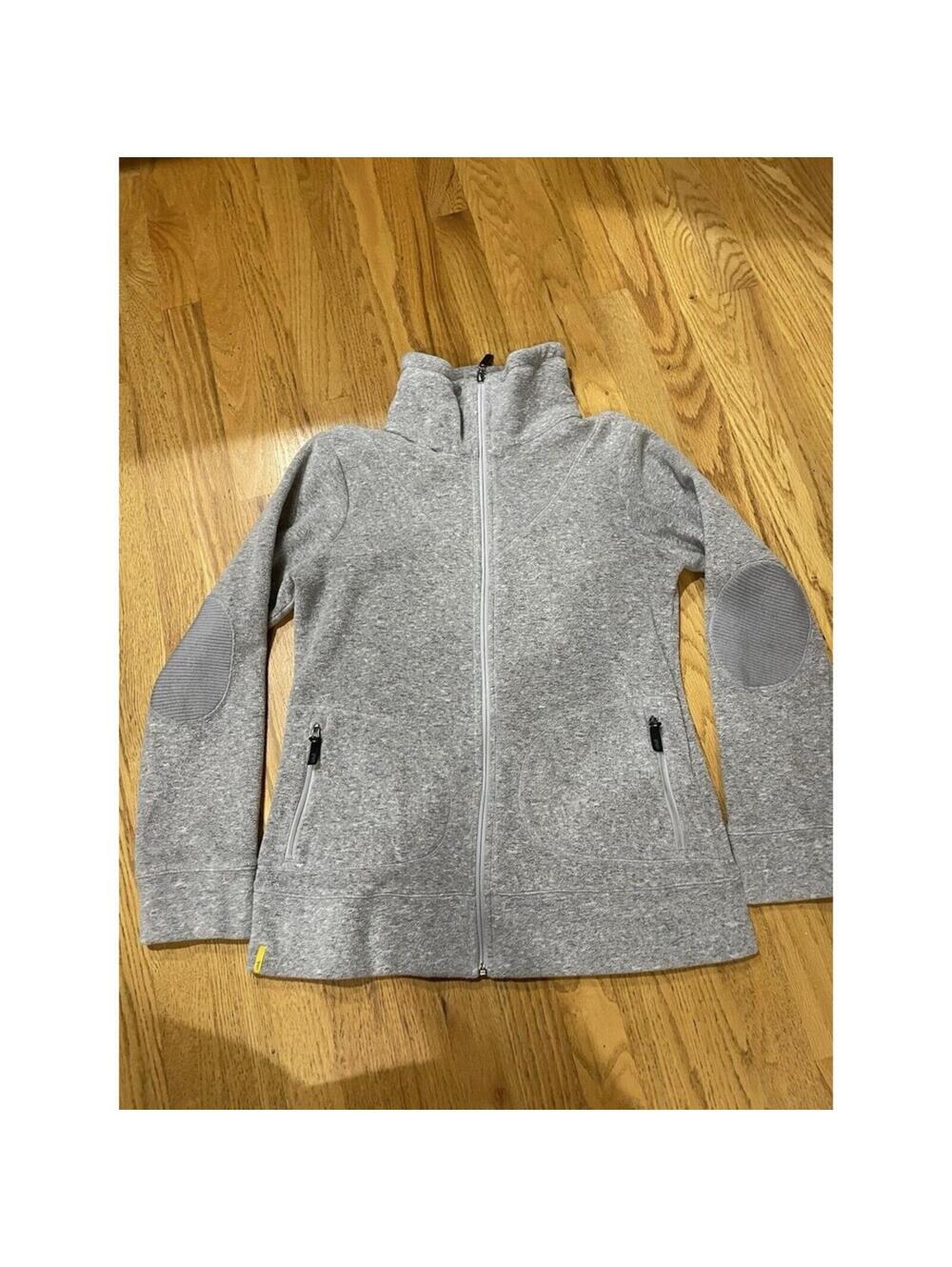Women’s Lole Fleece Grey Jacket L Large full zip